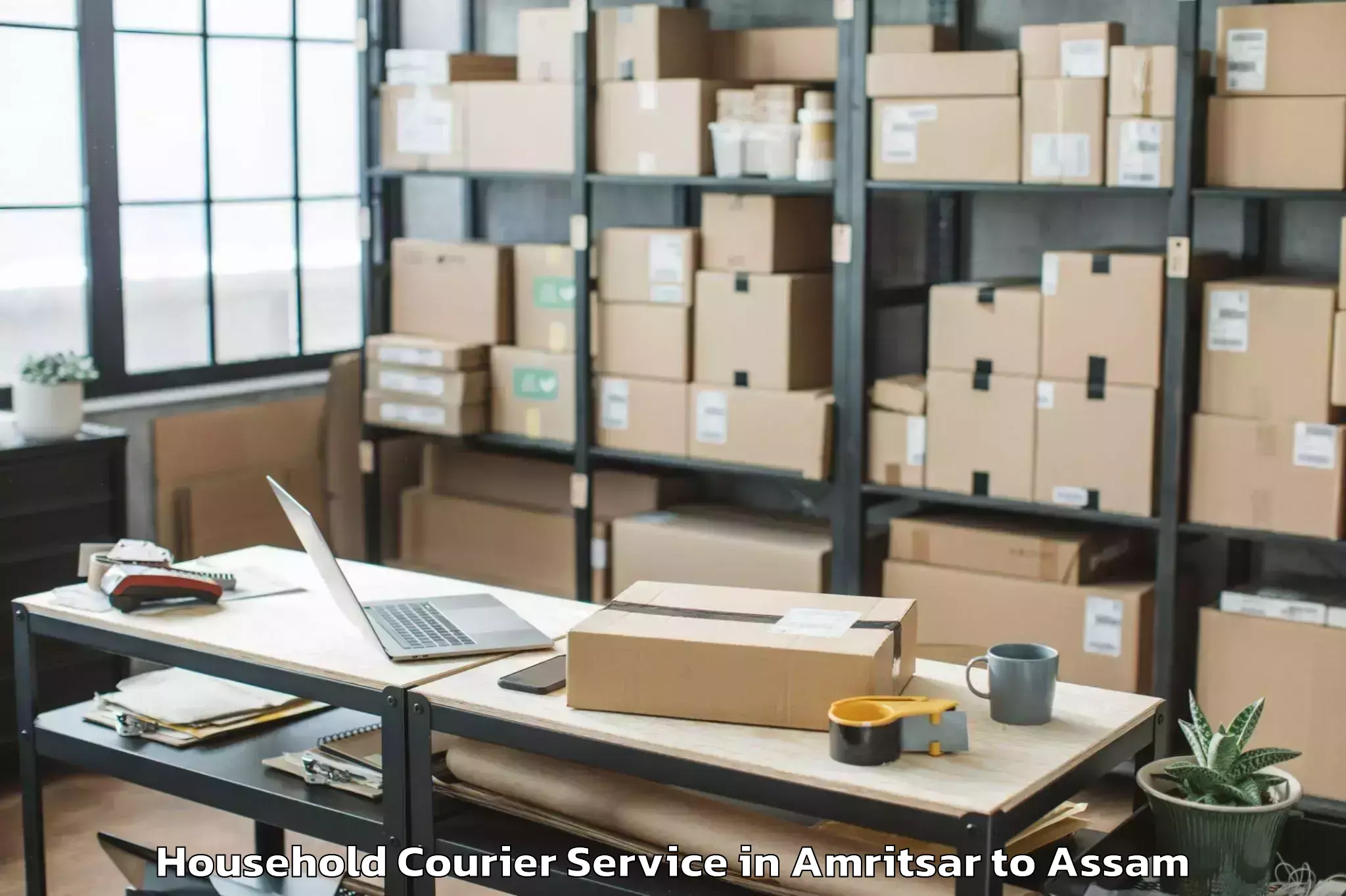 Hassle-Free Amritsar to Behali Household Courier